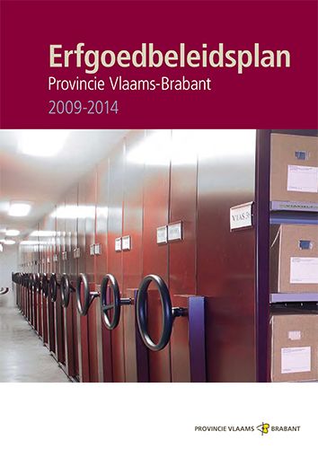 Kaft van Erfgoedbeleidsplan Vlaams-Brabant 2009-2014